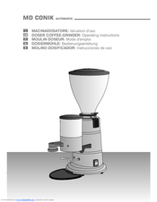 GAGGIA MD conik Operating Instructions Manual