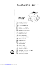 MOUNTFIELD M150 Operator's Manual