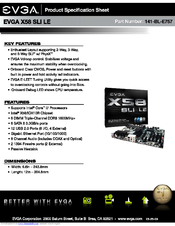EVGA 141-BL-E757 Specification Sheet