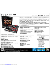 EVGA Z77 FTW Specifications