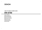 Denon DN-S700 - Compact Tabletop CD/MP3 Disc Player Owner's Manual