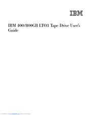 IBM LTO3 User Manual