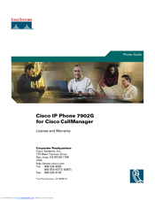 Cisco CP-7902G Phone Manual