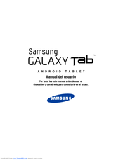 Samsung GALAXY Tab SGH-I987 Manual Del Usuario