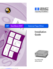 HP C1593B - SureStore DAT Tape 5000e Drive Installation Manual