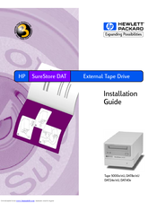 HP SureStore DAT24e Installation Manual