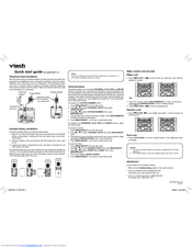 Vtech 3111-2 Quick Start Manual