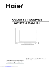 Haier 21FA11-AM Owner's Manual