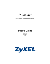 ZyXEL Communications P-334WH User Manual