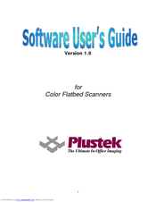 PLUSTEK V1.0 Software User's Manual
