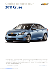 CHEVROLET 2011 Cruze Quick Reference Manual