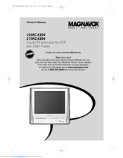 Magnavox 20MC4304 - Tv/dvd/vcr Combination Owner's Manual