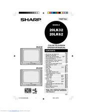 Sharp 20LK62 Operation Manual
