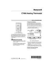 Honeywell CT40A Installation Instructions Manual