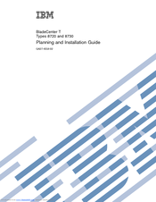 IBM BladeCenter T Type 8730 Planning And Installation Manual