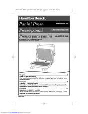 Hamilton Beach 25452-MX Use & Care Manual