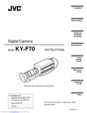Jvc KY-F70U - Sxga Imaging Camera Less Lens Instructions Manual