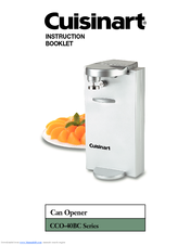 Cuisinart CCO40 - Electric Can Opener Instruction Booklet
