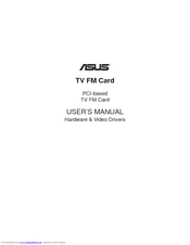 Asus TV FM Card User Manual