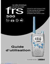 Uniden FRS500 Manuel Du Propriétaire