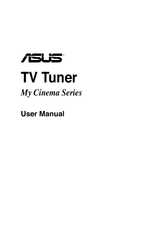 Asus My Cinema TV Tuner User Manual