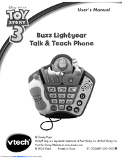Vtech Buzz Lightyear Talk & Teach Phone User Manual
