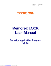 Memorex LOCK User Manual