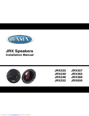 Jensen JRX246 Installation Manual