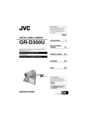 JVC D350 - GR Camcorder - 680 KP Instructions Manual