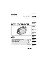 Canon DC19 Instruction Manual