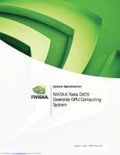 NVIDIA D870 - X8 INTERFACE CARD Specification