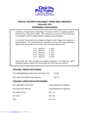 Digital Factory PerfectAlign DFC-110 Installation Instructions Manual