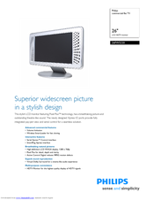Philips 26FW5220 Specifications