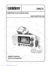 Uniden UM415BK Manual D'utilisation