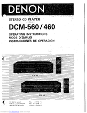 Denon DCM-460 Operating Instructions Manual