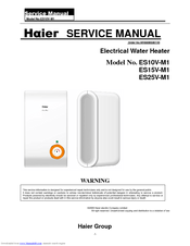 Haier ES15V-M1 Service Manual