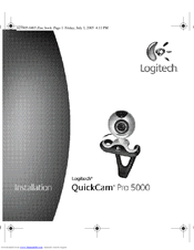 Logitech Quickcam Pro 5000 Manual