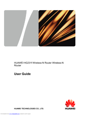 Huawei HG231f User Manual