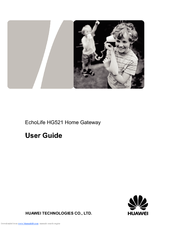 Huawei EchoLife HG521 User Manual