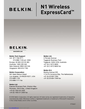 Belkin F5D8071 User Manual
