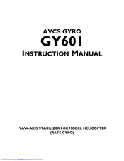 FUTABA GY601 Instruction Manual
