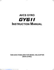 FUTABA GY611 Instruction Manual