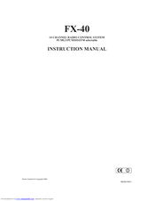 FUTABA FX40 Instruction Manual