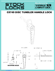 Stock Loks C8749 Instruction Sheet