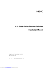 H3C LS-S5600-26C-OVS Installation Manual
