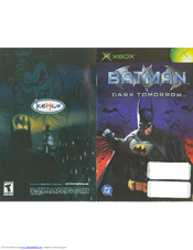 Kemco BATMAN-DARK TOMORROW Manual