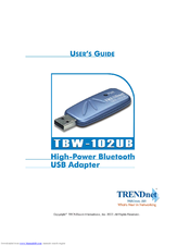 TRENDnet TBW-102UB User Manual
