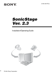 Sony Sonicstage Ver 2 3 Manuals Manualslib Sony Sonicstage Ver 2 3 Manuals Manualslib