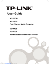 TP-Link MC100CM User Manual