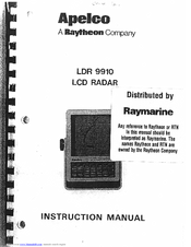 Raytheon LDR-9910 Instruction Manual